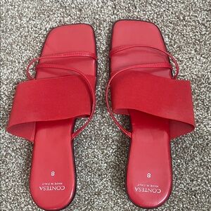 Contesa Women's Red Sandals Size 8, NWOT
